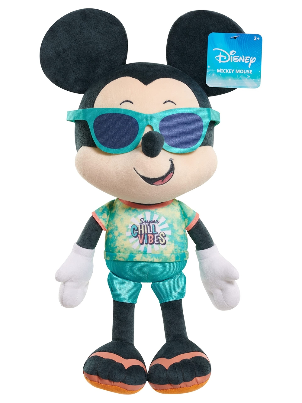 Disney Mickey Mouse Plush - Teal Sunglasses & Tie-Dye Green Shirt